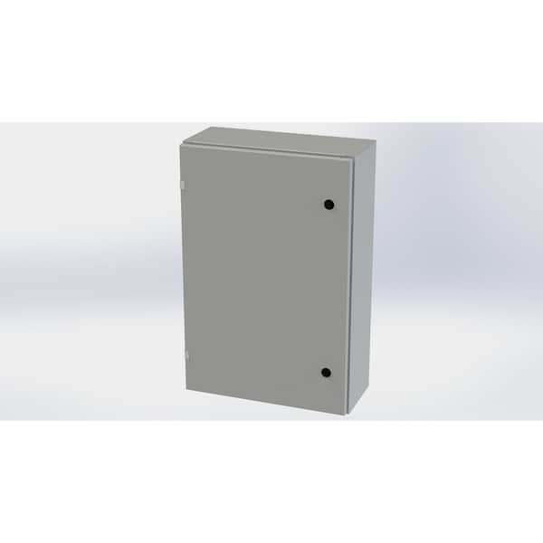Saginaw Control & Engineering 1/4 Turn Latch Electrical Enclosures, 30 in H, 8 in D, 20 in W, NEMA 3R, 4, 12, 13, Carbon Steel SCE-30EL2008LP - main